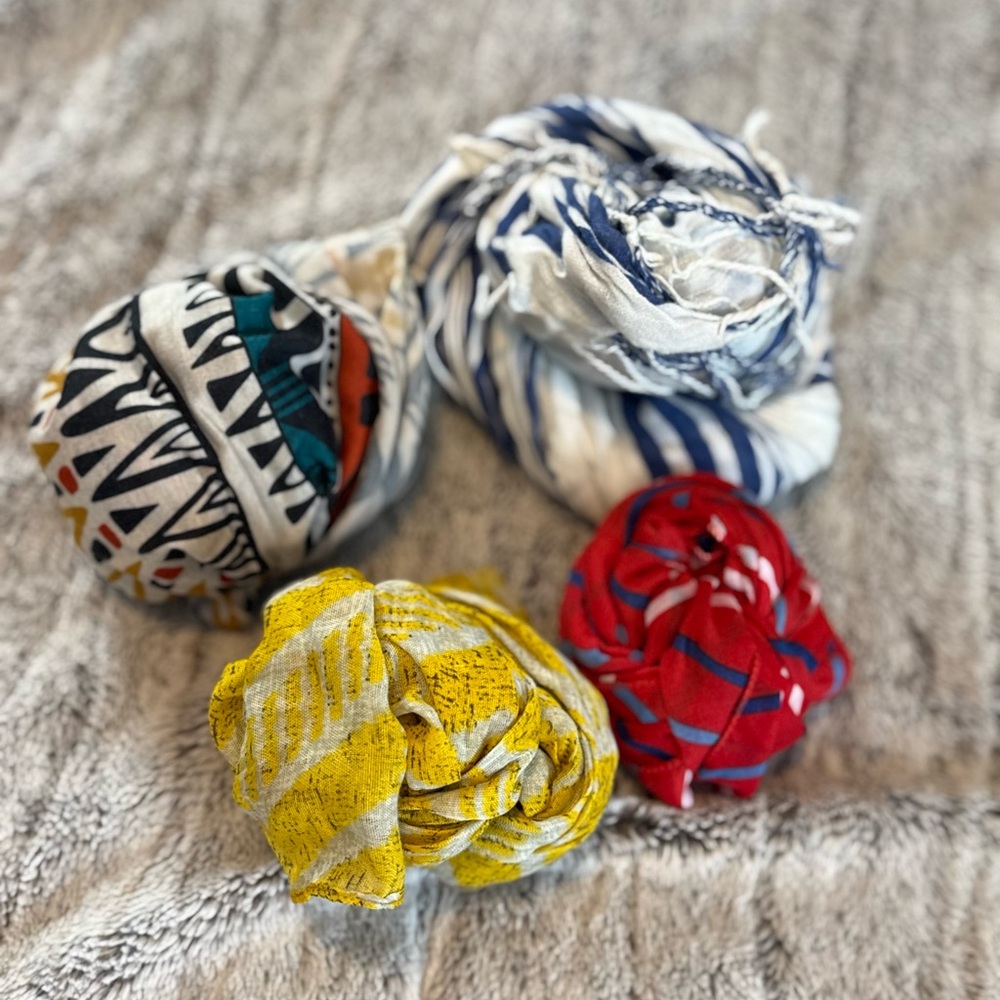 Colorful Patterned Scarves bundle Set